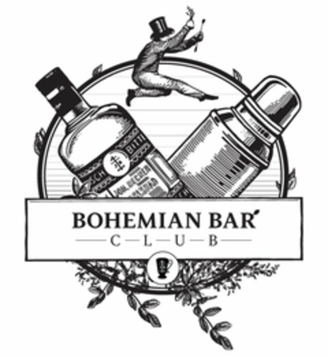 BOHEMIAN BAR CLUB Logo (USPTO, 10/11/2013)