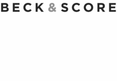 BECK & SCORE Logo (USPTO, 12/19/2013)