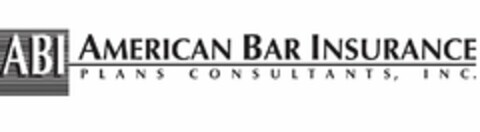 ABI AMERICAN BAR INSURANCE PLANS CONSULTANTS, INC. Logo (USPTO, 18.03.2015)