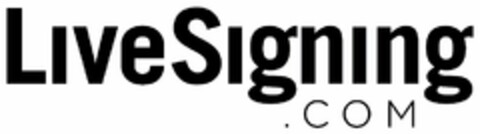 LIVESIGNING .COM Logo (USPTO, 28.08.2015)