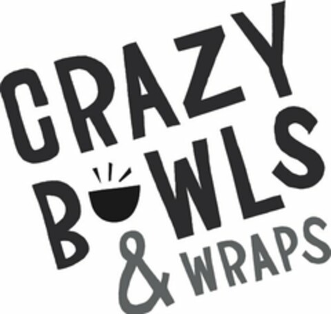 CRAZY BOWLS & WRAPS Logo (USPTO, 20.09.2016)