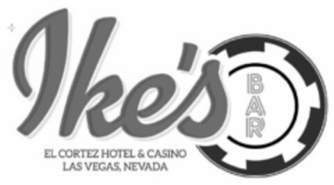 IKE'S BAR EL CORTEZ HOTEL & CASINO LAS VEGAS, NEVADA Logo (USPTO, 14.11.2017)