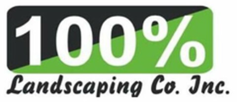 100% LANDSCAPING CO. INC. Logo (USPTO, 19.02.2018)