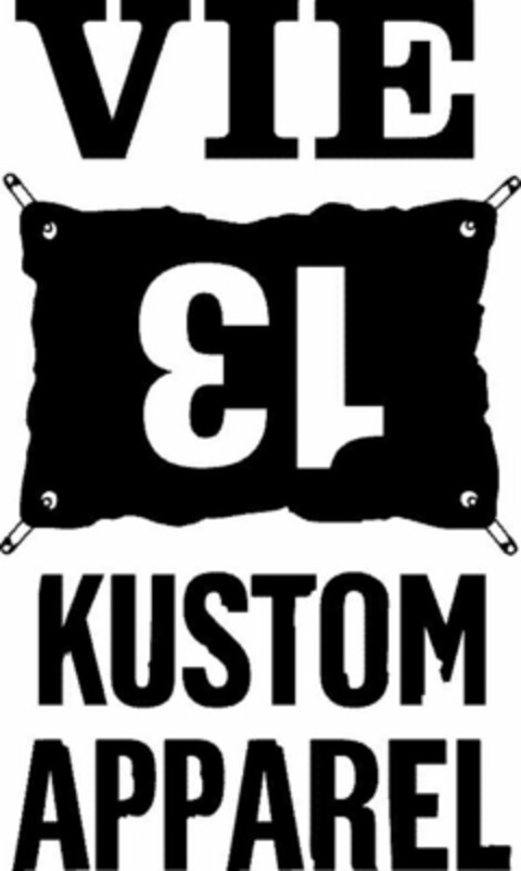 VIE 13 KUSTOM APPAREL Logo (USPTO, 18.08.2018)