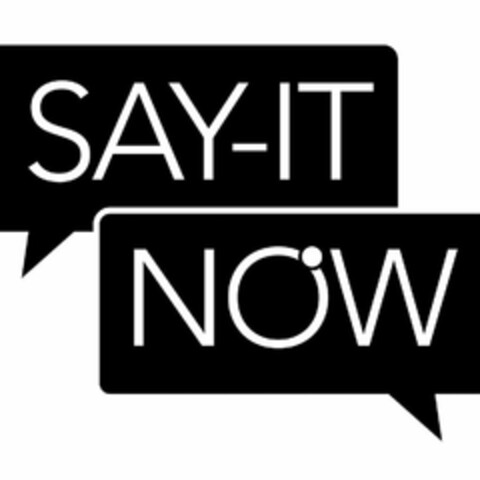 SAY-IT NOW Logo (USPTO, 06.12.2018)