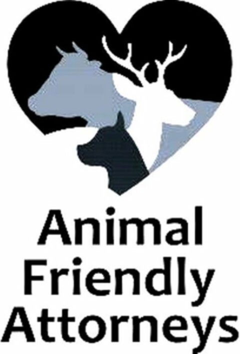 ANIMAL FRIENDLY ATTORNEYS Logo (USPTO, 02/13/2019)