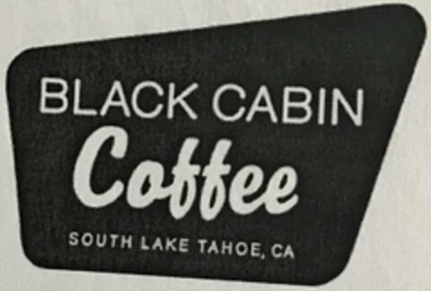 BLACK CABIN COFFEE SOUTH LAKE TAHOE, CA Logo (USPTO, 21.11.2019)