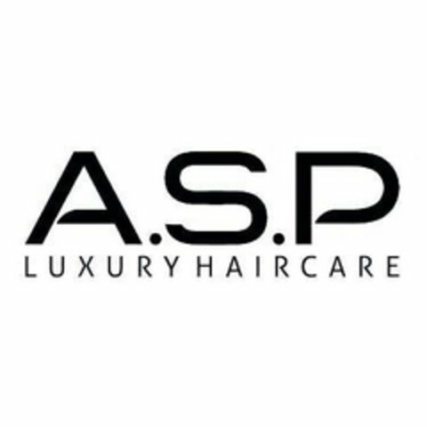 A.S.P LUXURY HAIRCARE Logo (USPTO, 14.02.2020)