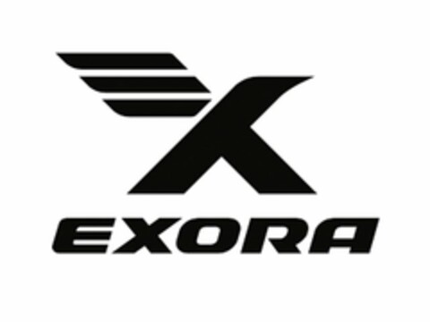 X EXORA Logo (USPTO, 06/18/2020)