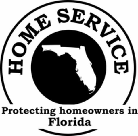 HOME SERVICE PROTECTING HOMEOWNERS IN FLORIDA Logo (USPTO, 04.01.2010)