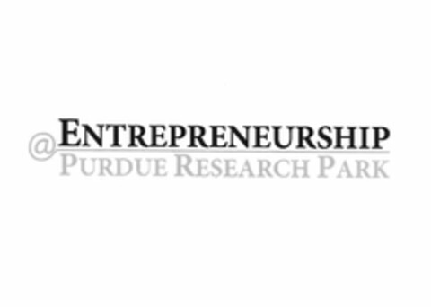 ENTREPRENEURSHIP @ PURDUE RESEARCH PARK Logo (USPTO, 03/01/2010)