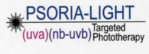 PSORIA-LIGHT (UVA) (NB-UVB) TARGETED PHOTOTHERAPY Logo (USPTO, 06.10.2010)