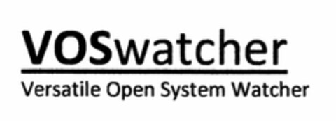 VOS WATCHER VERSATILE OPEN SYSTEM WATCHER Logo (USPTO, 10/28/2010)