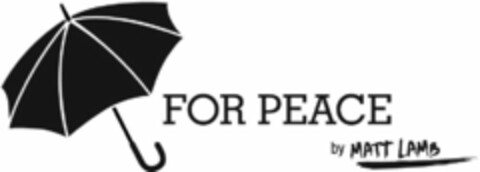 FOR PEACE BY MATT LAMB Logo (USPTO, 17.07.2012)