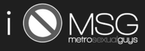 I MSG METROSEXUALGUYS Logo (USPTO, 08/10/2012)