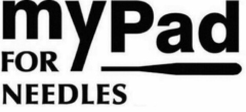 MYPAD FOR NEEDLES Logo (USPTO, 15.08.2013)