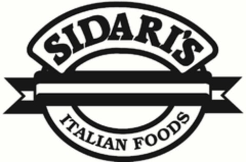 SIDARI'S ITALIAN FOODS Logo (USPTO, 16.08.2013)