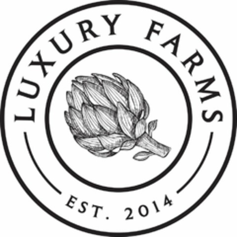 LUXURY FARMS EST. 2014 Logo (USPTO, 13.05.2016)