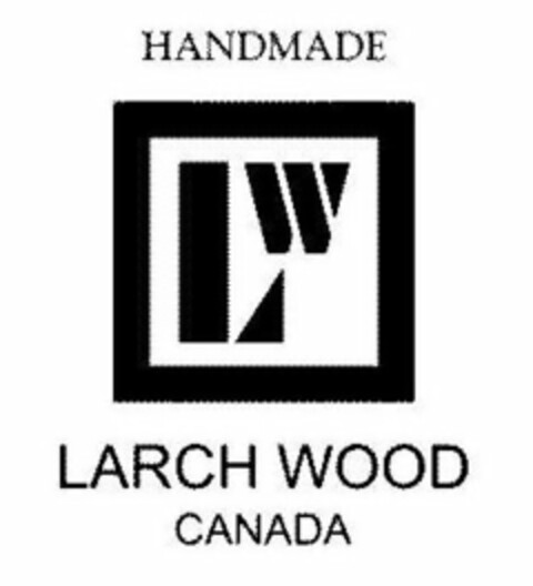 LW HANDMADE LARCH WOOD CANADA Logo (USPTO, 10/12/2017)