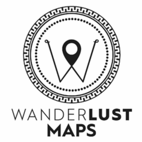 W WANDERLUST MAPS Logo (USPTO, 26.12.2017)
