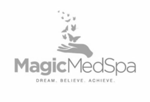 MAGIC MEDSPA DREAM. BELIEVE. ACHIEVE. Logo (USPTO, 10.08.2018)