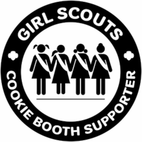 GIRL SCOUTS COOKIE BOOTH SUPPORTER Logo (USPTO, 03.12.2018)