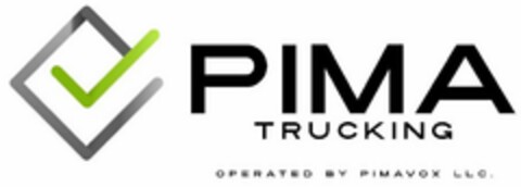 PIMA TRUCKING OPERATED BY PIMAVOX LLC. Logo (USPTO, 06.05.2020)