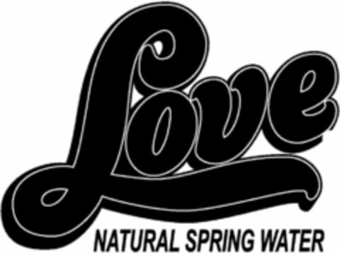 LOVE NATURAL SPRING WATER Logo (USPTO, 05/18/2020)