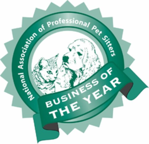 NATIONAL ASSOCIATION OF PROFESSIONAL PET SITTERS BUSINESS OF THE YEAR Logo (USPTO, 20.01.2009)