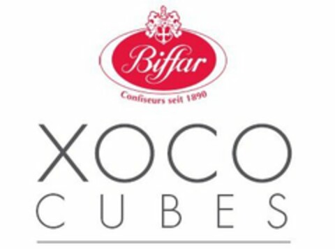 BIFFAR CONFISEURS SEIT 1890 XOCO CUBES Logo (USPTO, 04.02.2009)
