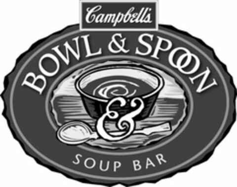 CAMPBELL'S BOWL & SPOON & SOUP BAR Logo (USPTO, 05/12/2009)