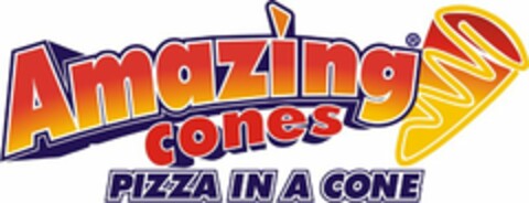 AMAZING CONES PIZZA IN A CONE Logo (USPTO, 07/15/2009)