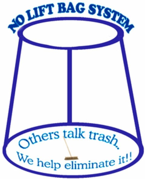 NO LIFT BAG SYSTEM OTHERS TALK TRASH.. WE HELP ELIMINATE IT!! Logo (USPTO, 08/24/2009)