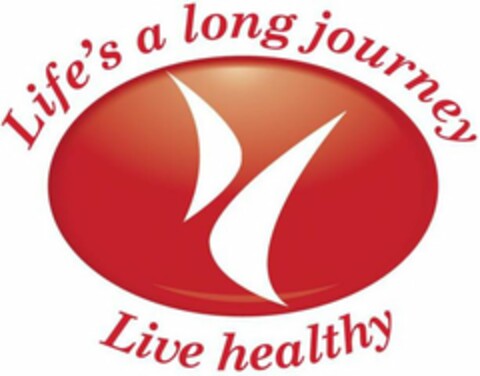 H LIFE'S A LONG JOURNEY LIVE HEALTHY Logo (USPTO, 09/22/2009)