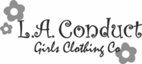 L.A. CONDUCT GIRLS CLOTHING CO. Logo (USPTO, 26.03.2010)