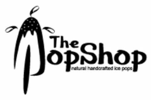 THEPOPSHOP NATURAL HANDCRAFTED ICE POPS Logo (USPTO, 18.05.2010)