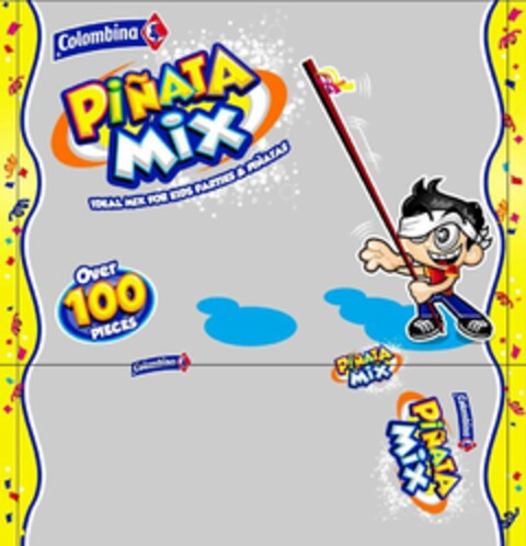 COLOMBINA PIÑATA MIX IDEAL MIX FOR KIDS PARTIES & PIÑATAS OVER 100 PIECES Logo (USPTO, 14.03.2012)