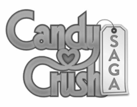 CANDY CRUSH SAGA Logo (USPTO, 06/21/2013)