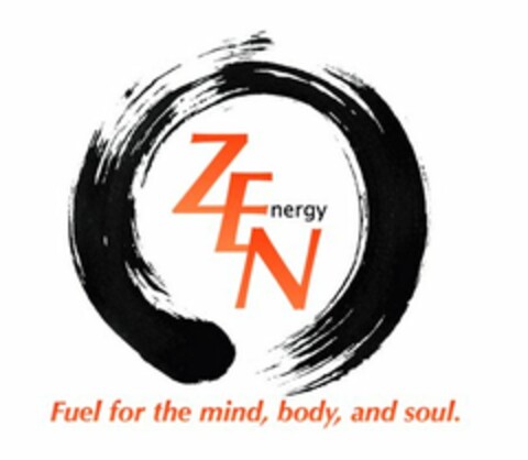 ZEN NERGY FUEL FOR THE MIND, BODY, AND SOUL. Logo (USPTO, 29.01.2015)