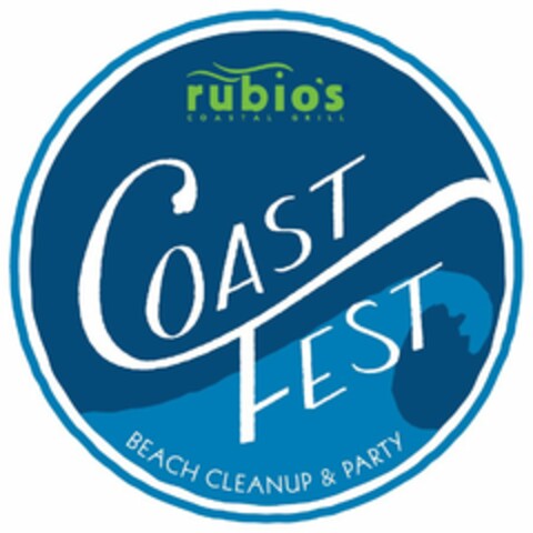 RUBIO'S COASTAL GRILL COAST FEST BEACH CLEAN UP AND PARTY Logo (USPTO, 19.03.2015)