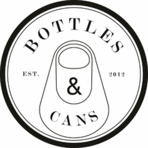 BOTTLES & CANS EST. 2012 Logo (USPTO, 20.10.2015)