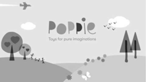 POPPIE TOYS FOR PURE IMAGINATIONS Logo (USPTO, 26.06.2019)