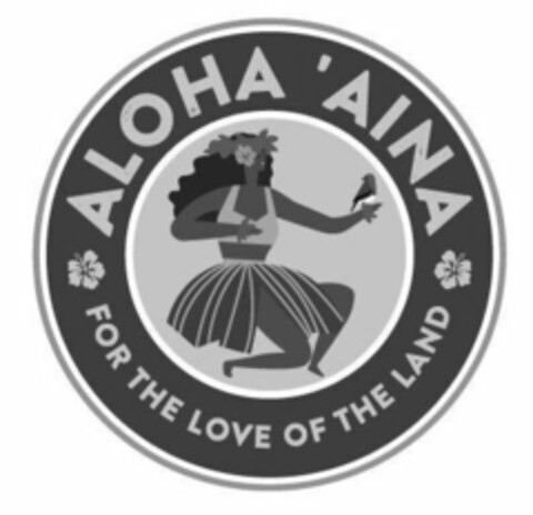 ALOHA 'AINA FOR THE LOVE OF THE LAND Logo (USPTO, 23.06.2020)