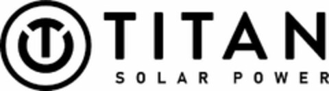 T TITAN SOLAR POWER Logo (USPTO, 08/19/2020)