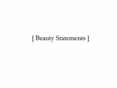 [ BEAUTY STATEMENTS ] Logo (USPTO, 02.12.2009)