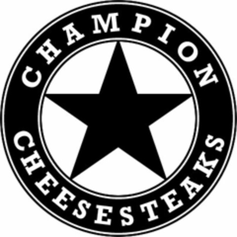 CHAMPION CHEESESTEAKS Logo (USPTO, 24.02.2012)