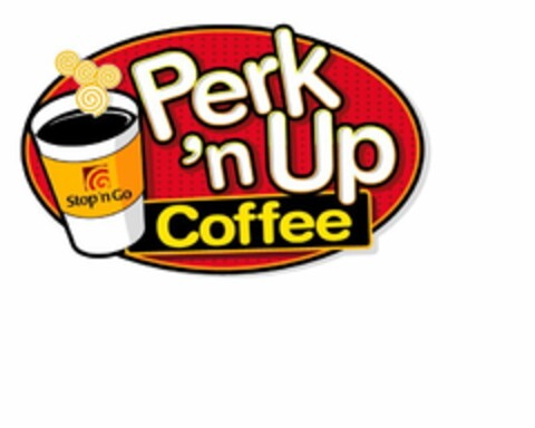 STOP'N GO PERK 'N UP COFFEE Logo (USPTO, 24.08.2012)