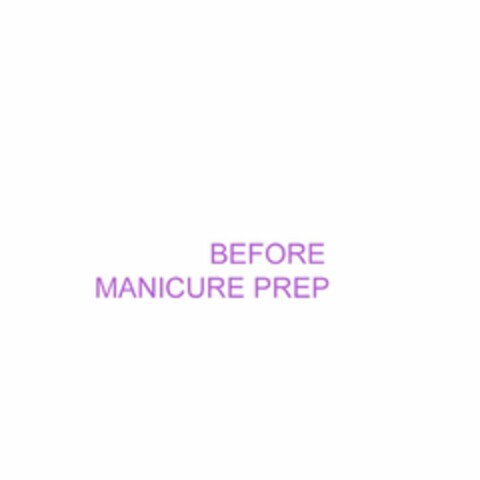 BEFORE MANICURE PREP Logo (USPTO, 20.09.2012)