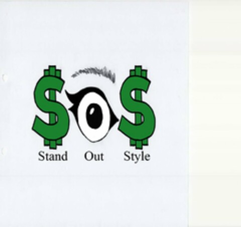 SOS STAND OUT STYLE Logo (USPTO, 09.05.2014)