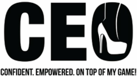 CEO CONFIDENT EMPOWERED ON TOP OF MY GAME Logo (USPTO, 08/01/2014)